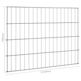 Set Recinzione da Giardino 115x79 cm Verde