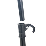 Lettino Prendisole con Ombrellone in Polyrattan Grigio
