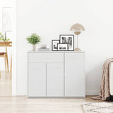 Credenza Bianca 88x30x70 cm in Legno truciolato