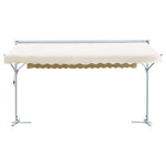 Tenda Parasole con Piedistallo 500x300 cm Crema