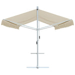 Tenda Parasole con Piedistallo 500x300 cm Crema