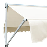 Tenda Parasole con Piedistallo 500x300 cm Crema