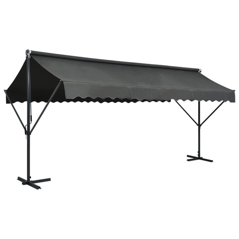 Tenda Parasole con Piedistallo 500x300 cm Antracite