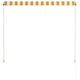 Tenda da Sole Retrattile 100x150 cm Giallo e Bianco