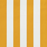 Tenda da Sole Retrattile 100x150 cm Giallo e Bianco