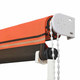 Tenda da Sole Retrattile 300x150 cm Arancione e Marrone