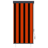 Tenda a Rullo per Esterni 80x250 cm Bianca e Marrone