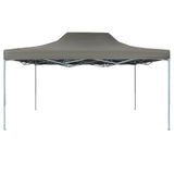 Gazebo Professionale Pieghevole 3x4m in Acciaio Antracite