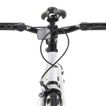 Bicicletta a Scatto Fisso Bianca e Verde 700c 59 cm