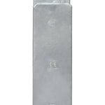 Picchetti per Recinzione 2 pz Argento 8x6x60 cm Acciaio Zincato