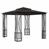 Gazebo con Rete 300x300x265 cm Antracite