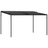 Gazebo con Tetto Antracite 4x3x2,5 m in Alluminio e Acciaio