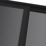Gazebo con Tetto Antracite 4x3x2,5 m in Alluminio e Acciaio