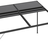 Gazebo con Tetto Antracite 4x3x2,5 m in Alluminio e Acciaio
