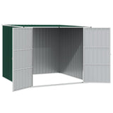 Capanno da Giardino Verde 195x198x159 cm in Acciaio Zincato