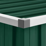 Capanno da Giardino Verde 195x198x159 cm in Acciaio Zincato