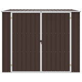 Capanno da Giardino Marrone 195x198x159 cm in Acciaio Zincato