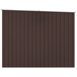 Capanno da Giardino Marrone 195x198x159 cm in Acciaio Zincato