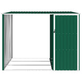 Capanno per Legna Verde 245x98x159 cm in Acciaio Zincato