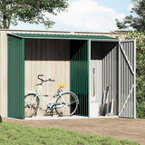 Capanno per Legna Verde 245x98x159 cm in Acciaio Zincato