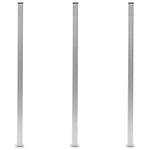 Pali per Recinzione 3 pz in Alluminio 185 cm