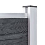 Pali per Recinzione 3 pz in Alluminio 185 cm