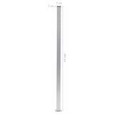 Pali per Recinzione 3 pz in Alluminio 185 cm