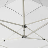 Gazebo Pieghevole con Pareti Alluminio 2x2 m Bianco