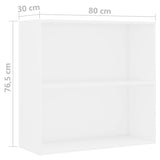 Libreria Bianca 80x30x76,5 cm in Truciolato