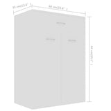 Scarpiera Bianca 60x35x84 cm in Legno truciolato