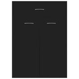 Scarpiera Nera 60x35x84 cm in Legno truciolato