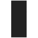 Scarpiera Nera 60x35x84 cm in Legno truciolato