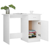 Scrivania Bianca 100x50x76 cm in Legno truciolato