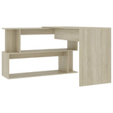 Scrivania Angolo Rovere Sonoma 200x50x76 cm Legno truciolato