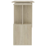 Scrivania Angolo Rovere Sonoma 200x50x76 cm Legno truciolato