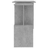 Scrivania Angolo Grigio Cemento 200x50x76 cm Legno truciolato