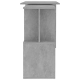 Scrivania Angolo Grigio Cemento 200x50x76 cm Legno truciolato