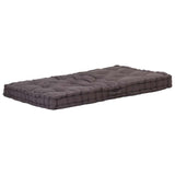 Cuscino per Pallet e Pavimento in Cotone 120x80x10 cm Antracite