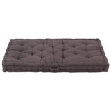 Cuscino per Pallet e Pavimento in Cotone 120x80x10 cm Antracite