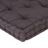 Cuscino per Pallet e Pavimento in Cotone 120x80x10 cm Antracite