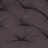 Cuscino per Pallet e Pavimento in Cotone 120x80x10 cm Antracite