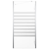 Cabina da Bagno 120x68x130 cm in Vetro Temperato a Righe