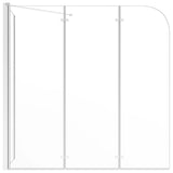 Cabina da Bagno 120x69x130 cm in Vetro Temperato Trasparente