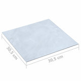 Tavole per Pavimenti 55 pcs Bianco 5,11 m PVC