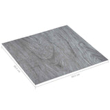 Tavole per Pavimenti 55 pcs Grigio chiaro 5,11 m PVC