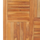 Piano del Tavolo Legno Massello di Teak Quadrato 90x90x2,5 cm