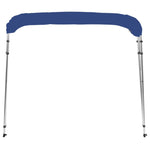 Bimini di Prua con Tendalino a 4 Archi Blu 243x210x137 cm