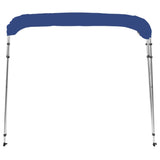 Bimini di Prua con Tendalino a 4 Archi Blu 243x210x137 cm
