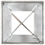 Picchetti di Terra 12 pz Argento 10x10x91 cm in Acciaio Zincato