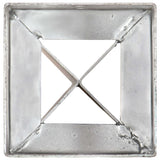Picchetti di Terra 12 pz Argento 10x10x91 cm in Acciaio Zincato